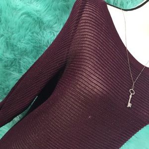 Apt. 9 Tops - Apt. 9 burgundy shimmery knit blouse Apt. 9 Tops - Apt. 9 burgundy shimmery knit blouse